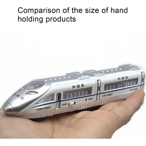 4Pcs Train Model Magnetic Pull Back 1: 60 Monumental Train Cast Kids Educational Toys for Children Gifts