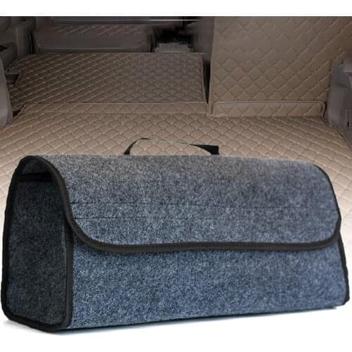 Car Soft Felt Storage Box Trunk Bag Vehicle Tool Box Multi-use Tools Organizer Bag Carpet Folding for Emergency Box