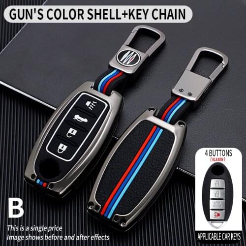 Zinc Alloy Car Key Cover Case For Nissan Altima Sentra Leaf Versa Murano Pathfinder Rogue Titan GT-R Leaf Qashqai Maxima