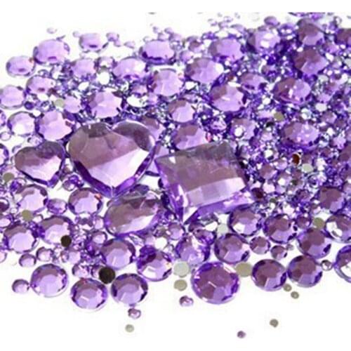 For DIY Jewelry Making Supplies 1000pcs Mixed 2~6mm Round And Some Pieces Of Other Shapes Pretty Acrylic Rhinestone