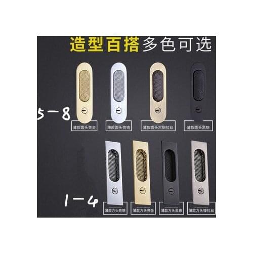 European indoor door locks Kitchen balcony toilet door lock Invisible dark locks
