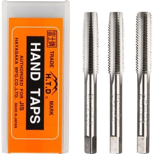 HTD 3PCS Hand tap set M3M5M6M8M10 original