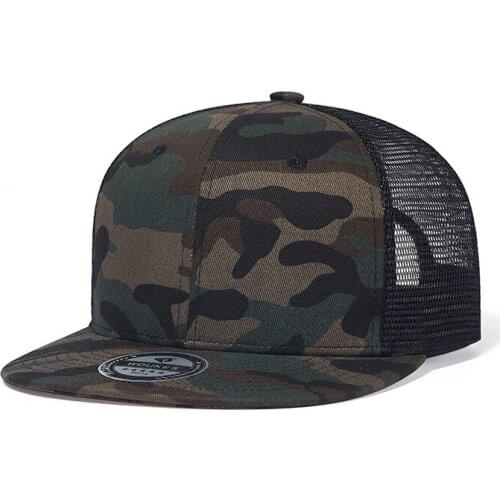 2021 New Summer Camouflage Army Green Cotton Hip Hop Cap Men Mesh Hat