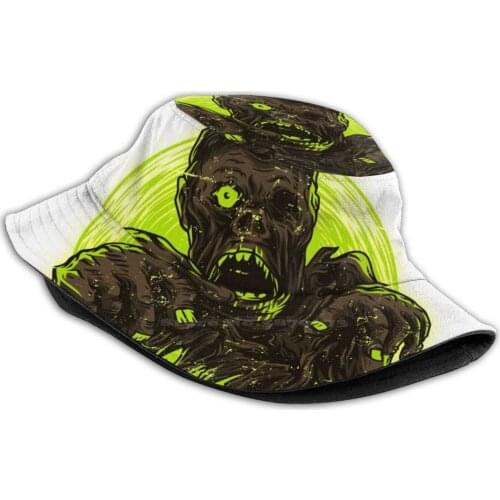 Zombie World Unisex Summer Outdoor Sunscreen Hat Cap Zombie Halloween Fear Terror