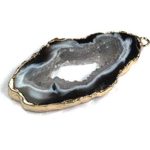 Natural Stone irregular Shape Semi-precious Pendant Charms for Women Jewelry Making DIY Necklace Bracelet