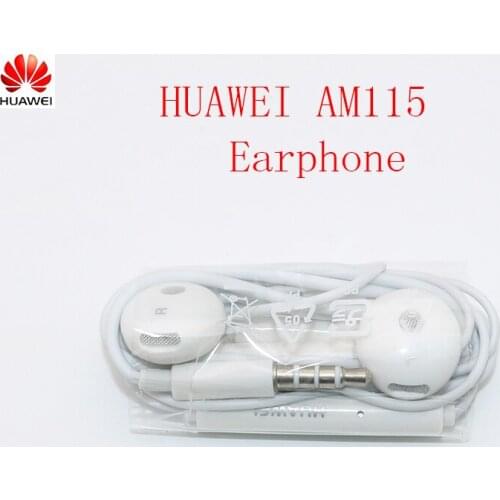 Original Huawei Earphone HUAWEI AM115 Headset Mic 3.5mm for HUAWEI P7 P8 P9 Lite P10 Plus Honor 5X 6X Mate 7 8 9 smartphone
