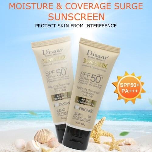 Disaar Facial Body Sunscreen Whitening Cream Sunblock Skin Protective Anti-Aging Oil-Control Moisturizing SPF 50 Face Summer