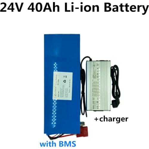 GTK Rechargeable lithium ion battery 7S16P li-ion 24v 40ah battery pack for electric scooter/power tools +29.4V 5A charger