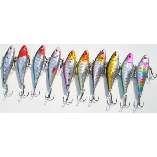 Lot 1 Pieces8.5cm14g Vib Lure Artificial Hard Bait For Fishing Bass Snakehead Pike Mandarin