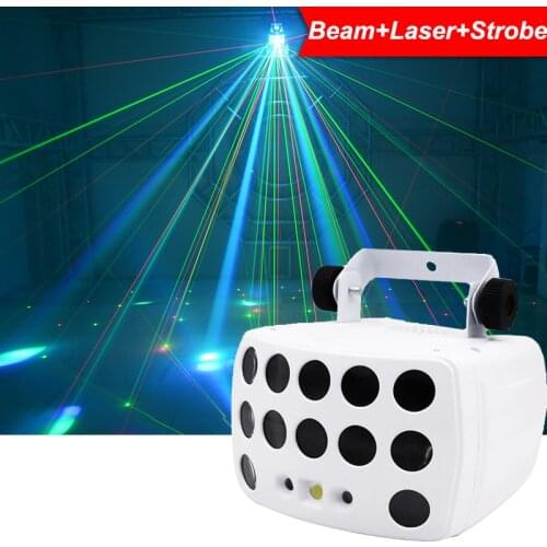 Remote Control RGBW LED Laser Strobe Effects Stage Lighting DMX Disco DJ Beam Spot Dance Party Club Wedding Butterfly Light