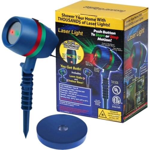 Christmas Outdoor Garden Courtyard LED Star Snowflake Lawn Laser Projector 220V Lawn Laser Projector Stage Light