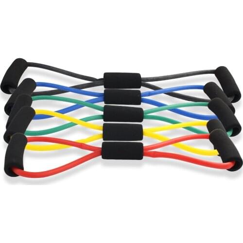 8 Word Chest Developer Eight-character puller Yoga assisted pull rope chest expander Fitness body equipment