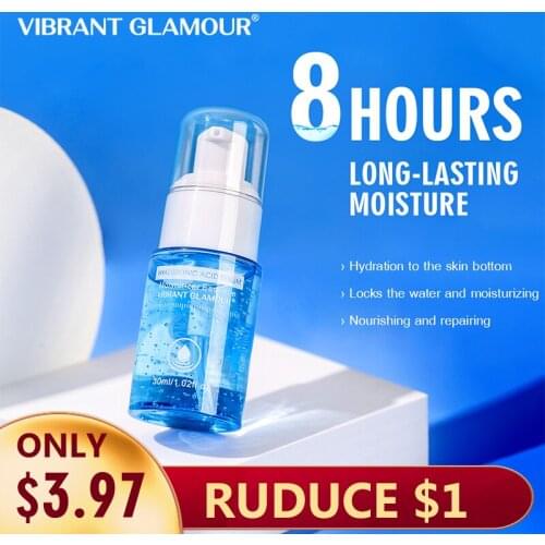 VIBRANT GLAMOUR Hyaluronic Acid Face Serum Moisturizing shrink pores Remove Fine Lines Anti-Aging Anti-Wrinkle Deep Care 30ml