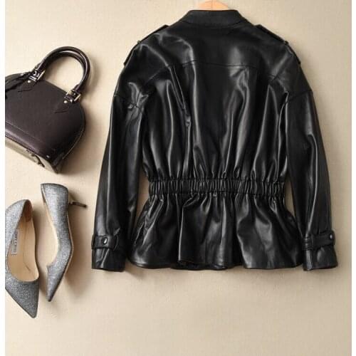 100% Real Sheepskin Coat Female Genuine Leather 2020 Spring Autumn Jacket Women Korean Jackets Veste Femme MY3525