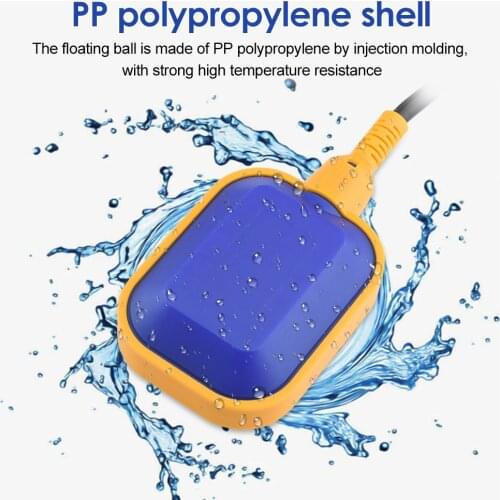 1M 2M 3M 4M 5M Cable Type Square Float Switch Controller Liquid Switches Liquid Fluid Water Level Float Switch Contactor Sensor