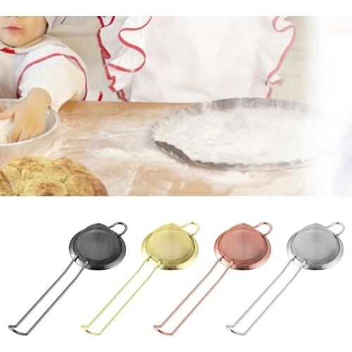 Fine Mesh Stainless Steel Small Cocktail Strainer Triangle Cone Shaped Juice Tea Herbs Food Filter Powder Dredger Bar Tools