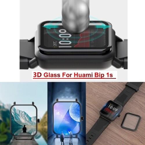 10pcs 3D HD Full Clear Tempered Glass Screen For Xiaomi huami Amazfit Bip 1S Watch Film Protector Anti-Scratch Protective Glass
