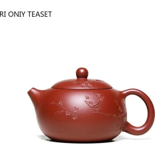 230ml Yixing Raw Ore Purple Clay Tea Pot Dahongpao Xishi Teapots Handmade Filter Beauty Kettle Zisha Teaware Accessories