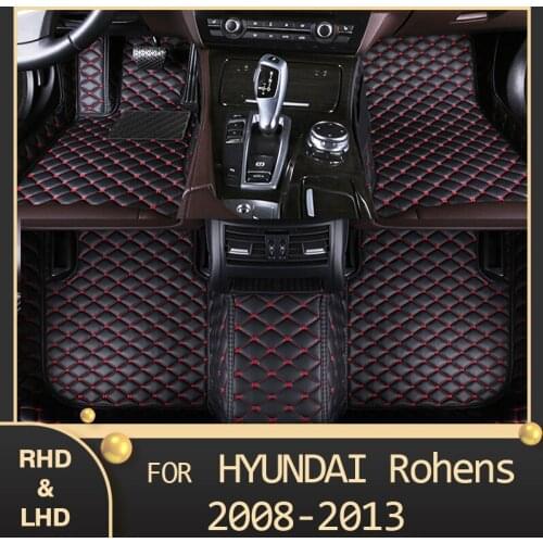 MIDOON Car floor mats for Hyundai Rohens 2008 2009 2010 2011 2012 2013 Custom auto foot Pads automobile carpet cover