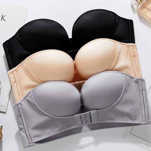 Sexy Strapless Push Up Bra Women Seamless Invisible Bralette Backless Bras Sexy Strapless Bras