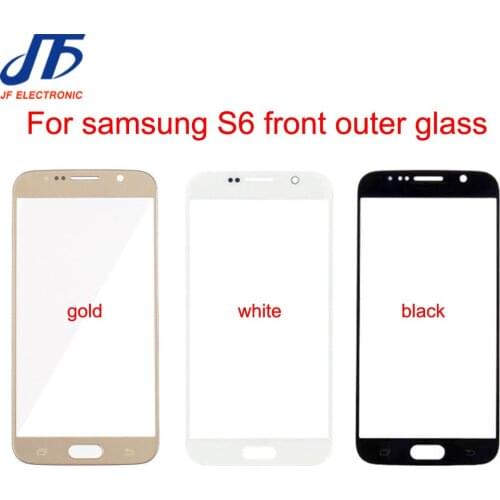 For Samsung Galaxy S6 G920 G920F G920FD G920FQ Replacement LCD Front Touch Screen Glass Outer Lens 10pcs/lot