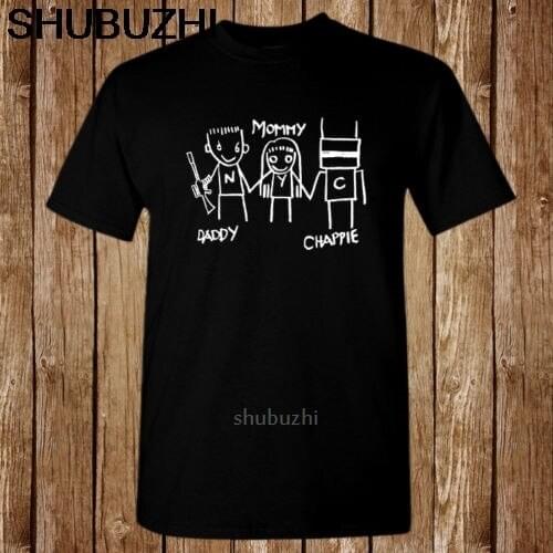 CHAPPIE ROBOT Movie logo Character Size S-5XL T-shirt men cotton t-shirts 4XL 5XL euro plus size drop shipping sbz8214