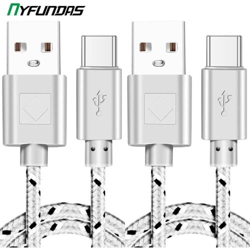 Nylon Micro USB Type C Charging Cable For Xiaomi Huawei Samsung Oneplus One Plus Fast Charge USBC Mobile Phone Charger Wire Cord