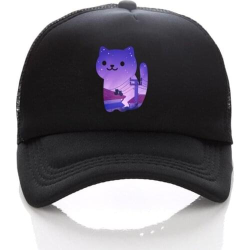 Anime Neko Atsume hat cute cartoon cosplay cap cotton Mesh funny Novelty adjusted baseball snapback hat