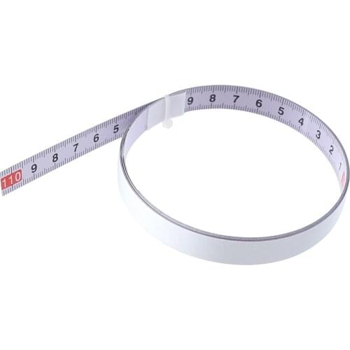 Miter Track Tape Measure Self Adhesive Metric Steel Ruler Miter Saw Scale for T-track Router Table Saw Band Saw Woodworking Tool