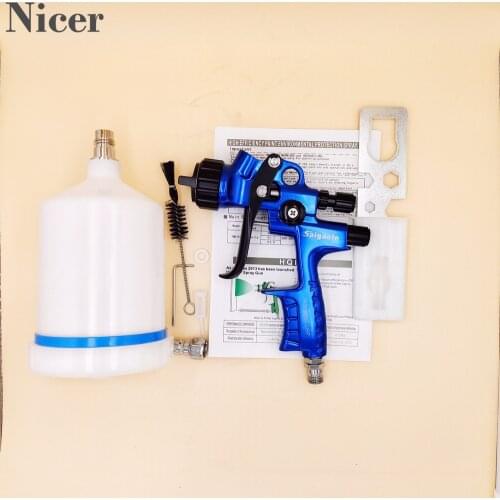 Spray Gun With 600ML Cup Car Paint Gun 1.3MM HVLP Air Spray Painting Car Paint Airbrush Water Based Car Spray Gun Air Tools