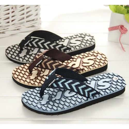 2018 mens flip flops Sandals slippers Male Summer Beach Slippers breathable fashion shoes brand ruideng high quality cheap shoes