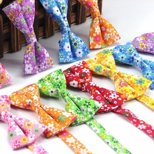 2016 Brand New Hot Mens flower print Formal Fashion Bow Ties Man Neck Bowtie Bowknot Necktie party suits Gravatas Butterfly