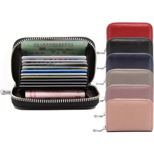 New Wallet Stylish And Simple Organ Card Holder Multi-Card Bank Card Holder Lady Card Holder Anti-Theft ID Card Holder