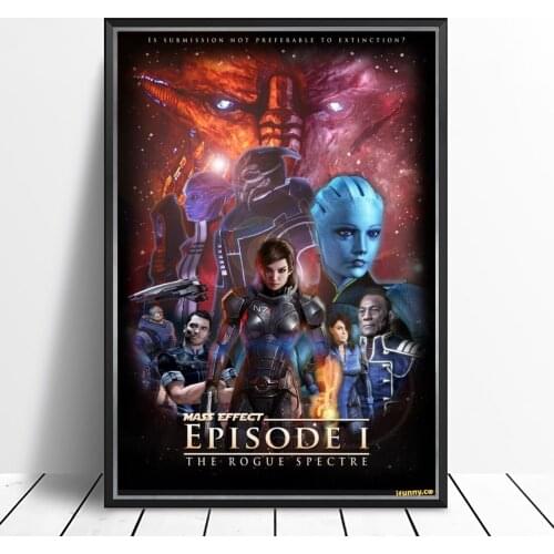Mass Effect Video Game Canvas Poster Home Wall Painting Decoration (No Frame)