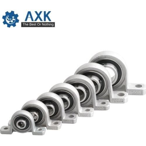 Pillow Block Bore Ball Bearing Zinc Alloy Diameter 8/10/12/17mm Axk Mounted Support Kp08 Kp000 Kp001 Kp003 Steel Ra 0.05