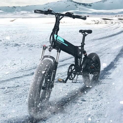 Orginal FIIDO M1 Pro Foldable Electric Bike 500W Motor Aluminum Alloy Rechargeable Black Thick Tires 7-Speed Gear Adult Bicycle