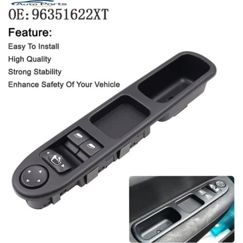 New NEARSIDE DRIVER FRONT ELECTRIC WINDOW SWITCH For PEUGEOT 307 2000-2005 96351622XT