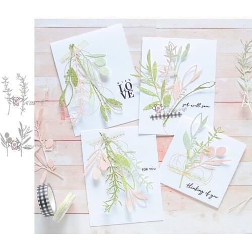 PP Craft metal cutting dies cut die mold Leaf branch decoration Scarpbook paper craft knife mould blade punch stencils dies