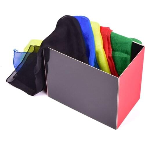 Silk Fountain Box 2.0 (Not includ silk) Magic TricksStage Magia Scraves Magie Illusions Gimmick Props Silk From Empty Box Magica