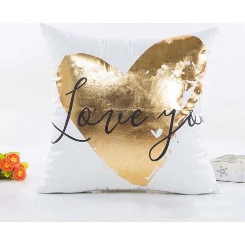 Super Soft Gold Foiled Pillow Covers for Sofa Bed Without Core Custom Plaid Cushion Cover Bronzing Pillowcases Home Decor
