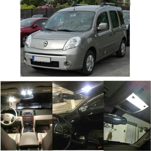Led interior lights For 2013 Renault Kangoo 2 lighting kit bulbs Canbus