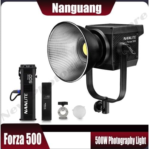 Nanlite Forza 500 500W LED Light Photography Lamp lighting COB 5600K Daylight for outdoor Video Movie Light Fill Light Spotlight