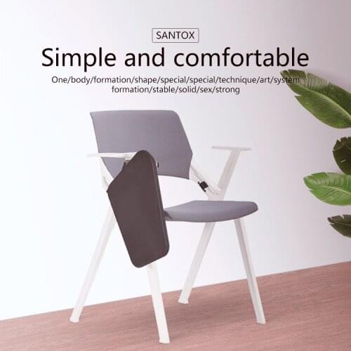 Training Chair with Writing Board Folding Conference Chair Student Table and Chair One Conference Room Chair with Table Board Tr