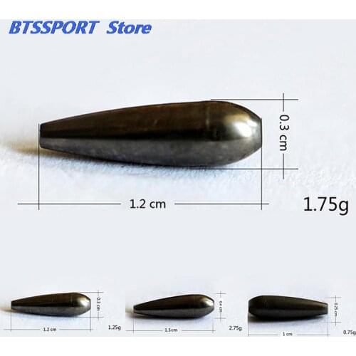 Tungsten Bullet Worm Weight Flipping Weight Fishing Sinker Lure Fishing Accessories