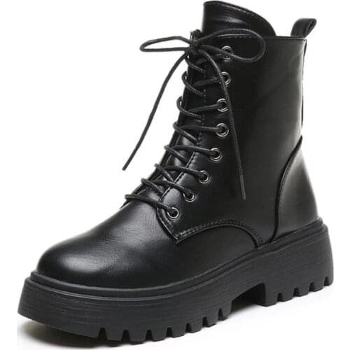 RASMEUP Woman Ankle Boots Flat Heel Shoes Women Winter Autumn Shoes Daily Short Comfortable Boots Woman Footwear Size 35-40