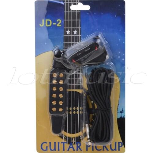 Sound Hole Pickup For Acoustic Classical Guitar Parts Accessories Black