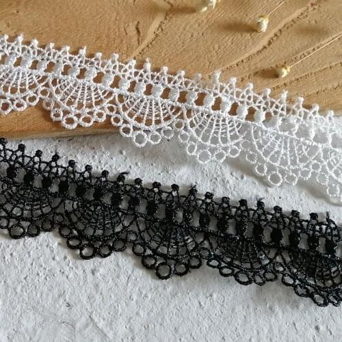 1m High Quality Lace Accessories Handmade diy Polyester Lace Trims Sofa tablecloth curtain accessories decoration material 1.5cm