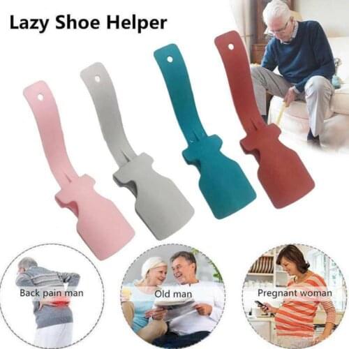 1PC Lazy Shoe Helper Unisex Wear Shoe Horn Helper Shoehorn Shoe Easy On And Off Shoe Sturdy Slip Aid Tool Shoe Horn Shoe Lifter