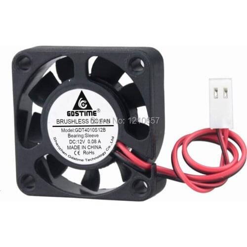 10 Pieces LOT Gdstime 40mm 40 x 40 x 10mm 4010s 12V 2Pin 2510 Connector Cooling Cooler DC Fan