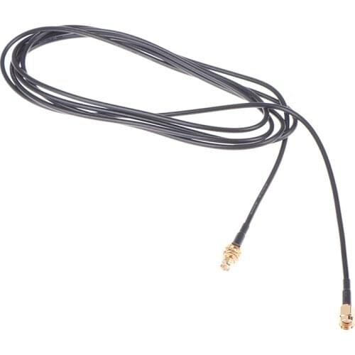 2 Meter Wireless Antenna Extension Cables Antenna Extension Cable SMA Male To SMA Female RF Connector Adapter RG174 Black